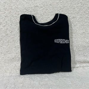 Supreme Piping Ringer T-Shirt [ Black ]